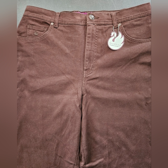 NWT - Vintage Gloria Vanderbilt Brown Stretch Classic Amanda Jeans - Size 14 - Picture 5 of 8